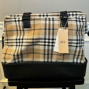 BEIS Weekender Bag - Plaid